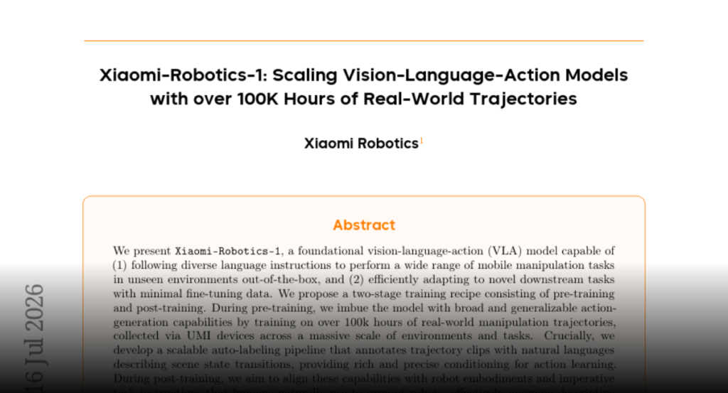 Xiaomi arme ses robots avec 100 000 heures de réel