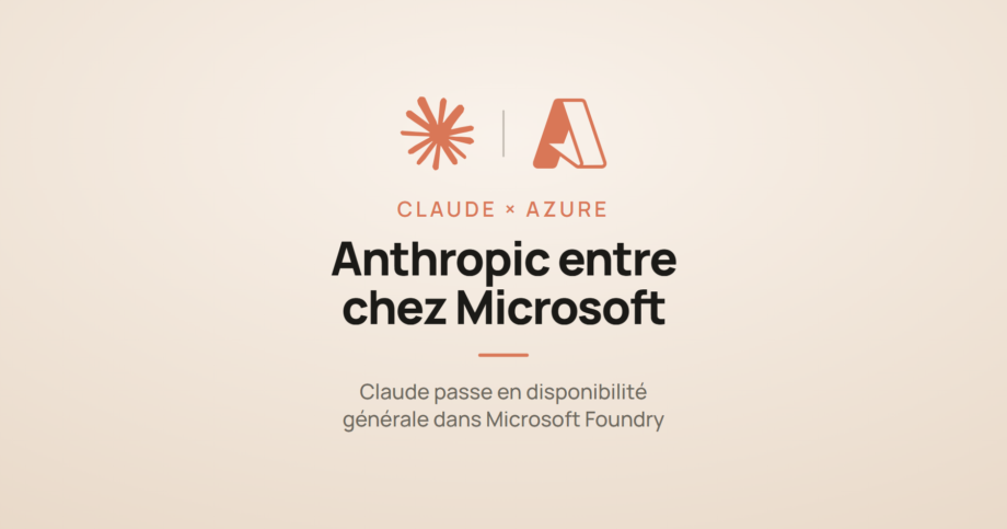 Logos Claude et Microsoft Azure et la mention « Anthropic entre chez Microsoft »