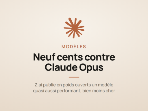 Illustration d'un article sur GLM-5.3-Flash, le modèle en poids ouverts de Z.ai qui rivalise avec Claude Opus 4.8 pour environ neuf cents la tâche.
