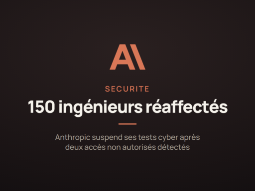 Carte d'illustration : Anthropic suspend ses tests offensifs à haut risque et réaffecte 150 ingénieurs à la sécurité après des accès non autorisés.
