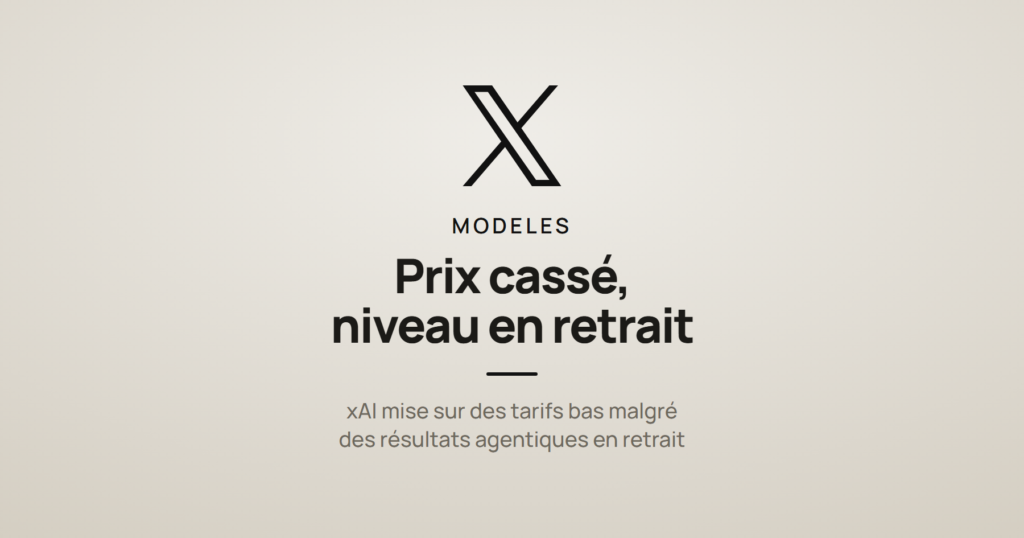 Illustration de l'article sur Grok 4.7, le modèle de xAI moins cher que ses rivaux mais en retrait sur les tâches agentiques