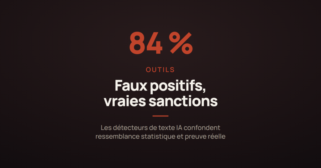 Illustration abstraite sur les détecteurs de texte IA et leurs erreurs de mesure