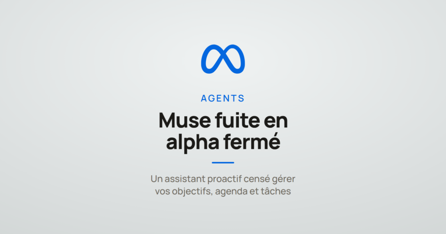 Illustration annonçant Muse, l'agent assistant proactif que prépare Meta.