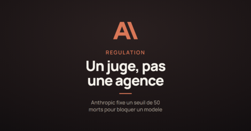 Illustration de l'article sur la proposition d'Anthropic confiant a un juge federal, et non a une agence, le pouvoir de bloquer un modele d'IA jugé dangereux.
