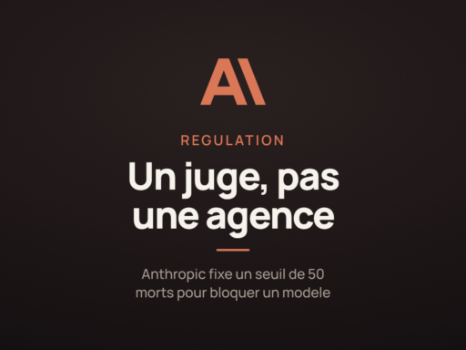 Illustration de l'article sur la proposition d'Anthropic confiant a un juge federal, et non a une agence, le pouvoir de bloquer un modele d'IA jugé dangereux.