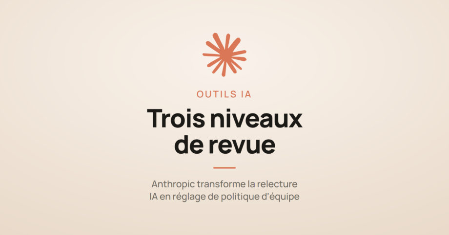 Illustration annonçant les trois niveaux de profondeur du Code Review de Claude, désormais disponible pour les équipes en entreprise.