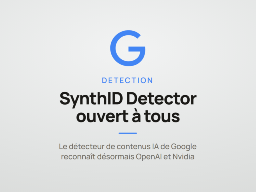 Illustration d'un article sur l'ouverture du détecteur SynthID de Google aux contenus générés par OpenAI et Nvidia.