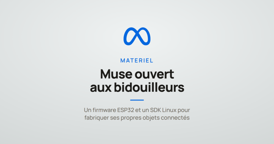 Carte visuelle illustrant l'article sur Muse Gadgets, le programme par lequel Meta ouvre le matériel de son agent IA aux bidouilleurs.