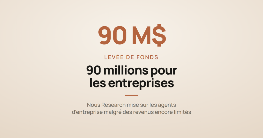 Illustration symbolique pour un article sur la levée de fonds de 90 millions de dollars de Nous Research destinée à développer ses agents IA pour les entreprise