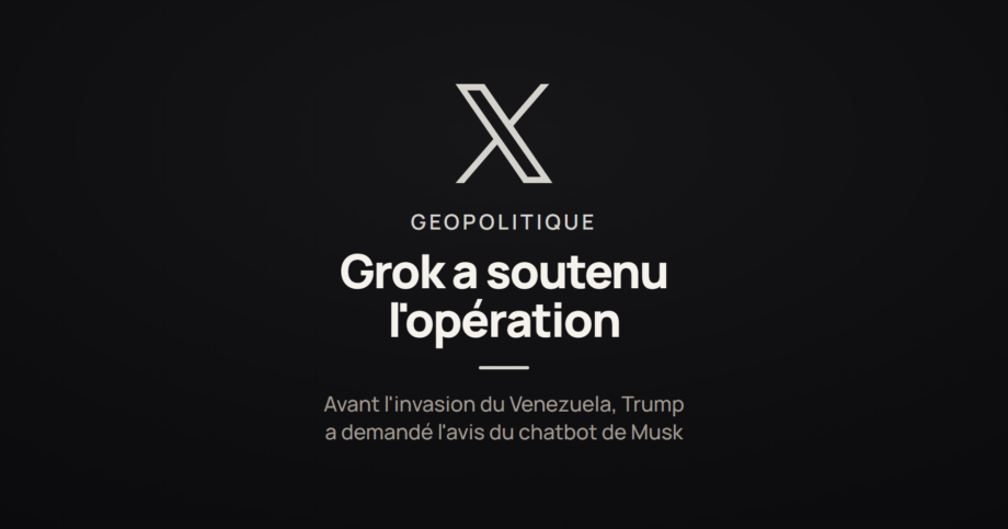 Illustration d'un article sur le rôle du chatbot Grok dans la décision de Trump de capturer Nicolás Maduro au Venezuela.